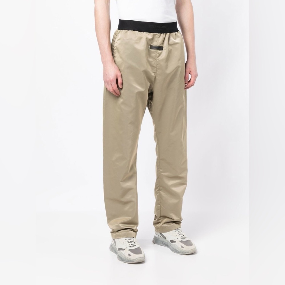 NEW ESSENTIALS FEAR OF GOD ESSENTIALS Unisex Tan Nylon Trousers Pants
